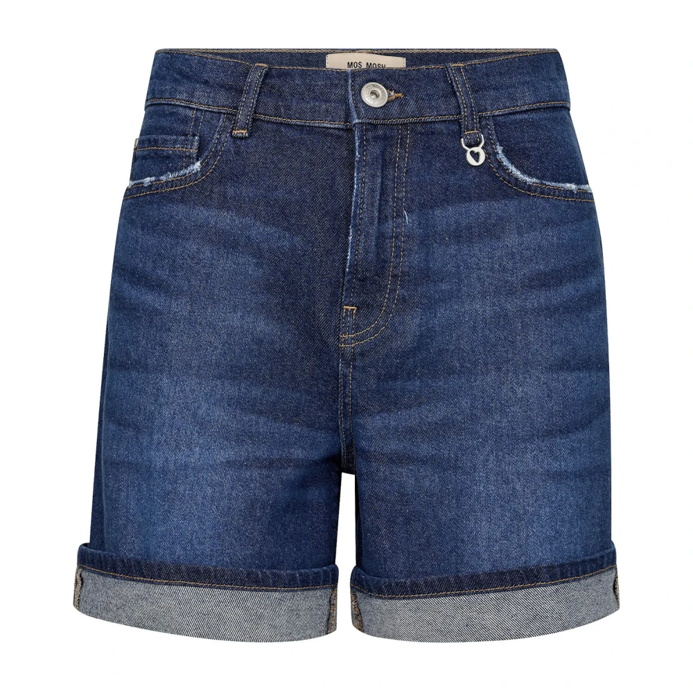 MOS MOSH Blauwe Denim Shorts & Knickers Blue Dames