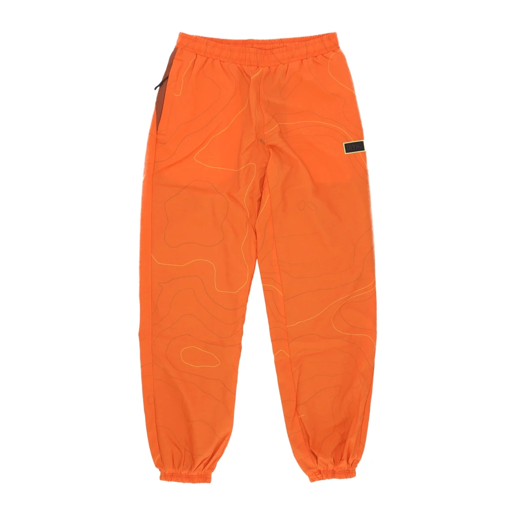 Dolly Noire Orange Baggy Tracksuit Byxor med Mesh Orange, Herr