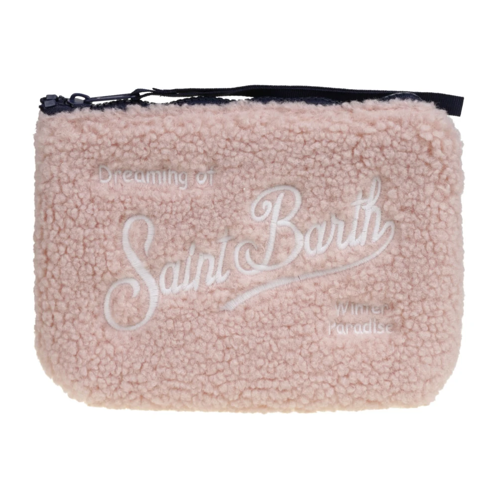 MC2 Saint Barth Teddy 21 Geborduurde Pouch Pink Dames