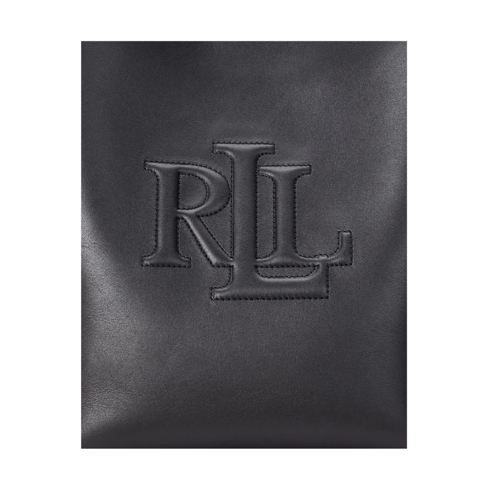 Ralph Lauren Dames Schoudertas Leer Stijlvol Model Black Dames