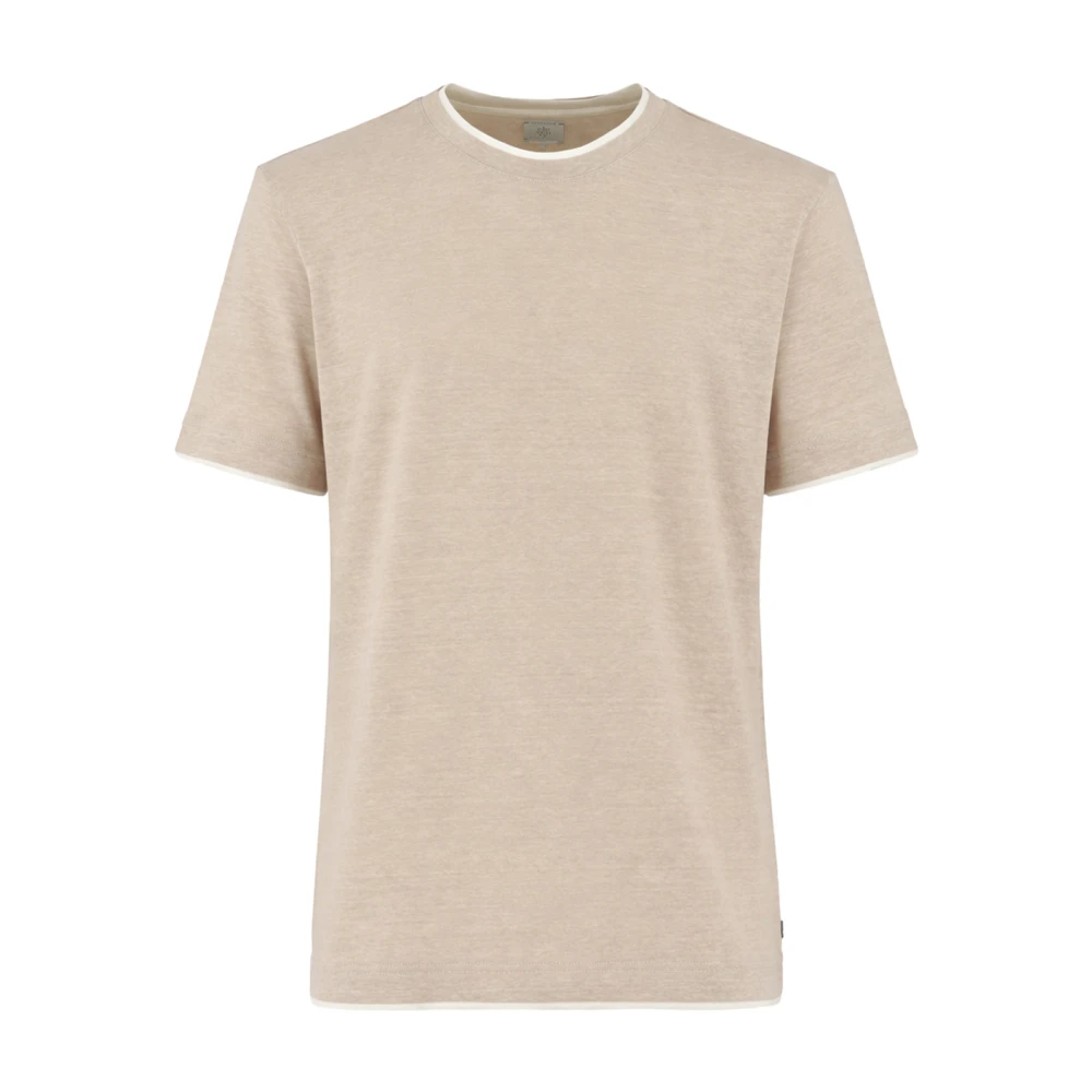 Eleventy Hombre Beige Camisetas, Talla: L