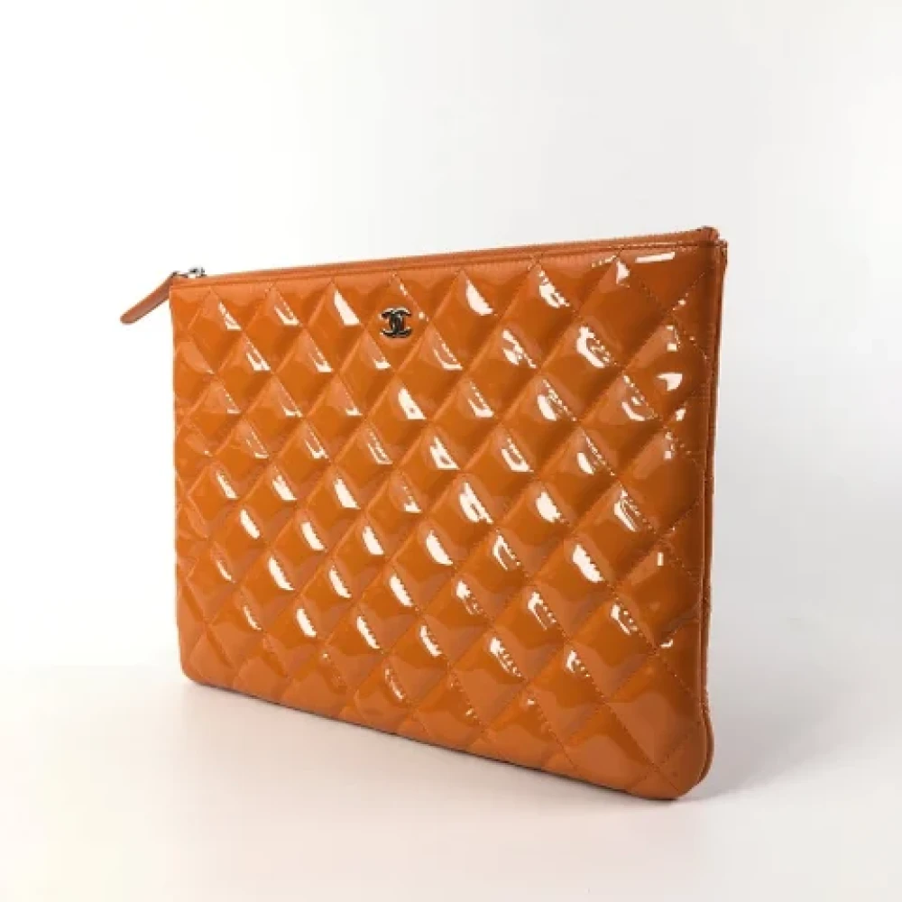 Chanel Vintage Pre-owned Leather wallets Orange Dames