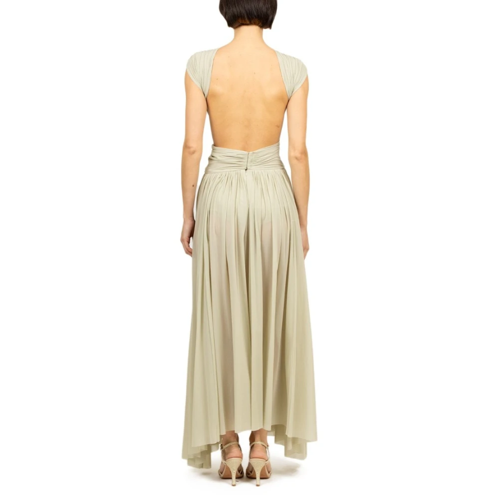 Philosophy di Lorenzo Serafini Salie Tule Stretch Jurk Green Dames