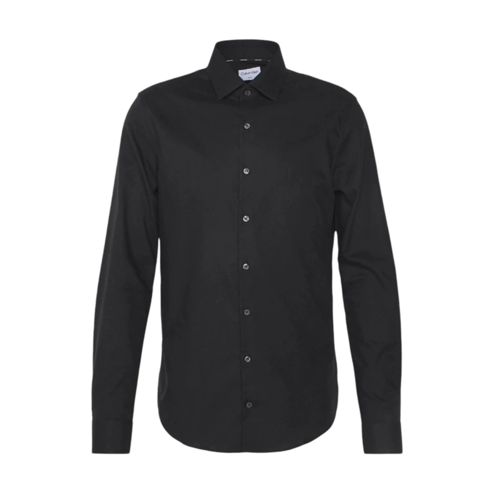 Calvin Klein Lange mouwen overhemd Black Heren