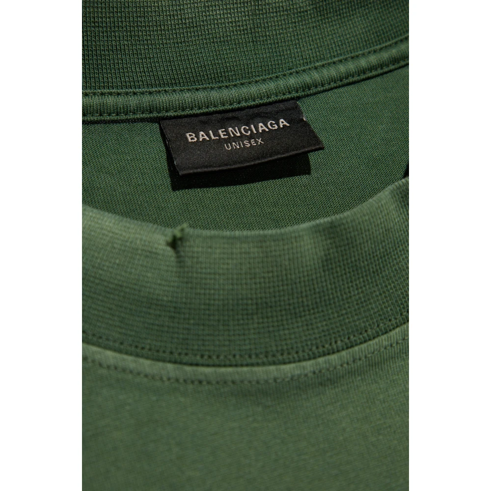 Balenciaga T-shirt met logo Green Heren