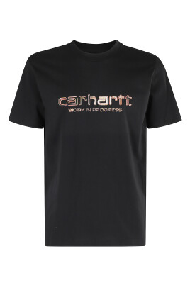 t-shirt-solar-chrome-script-noir-manche-courte