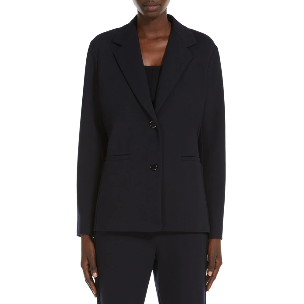 Max Mara Blauwe Joice Blazer Jersey Milano Blue Dames