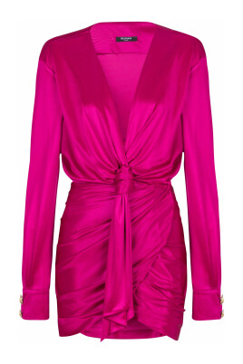 kort-draperet-interlock-jersey-kjole