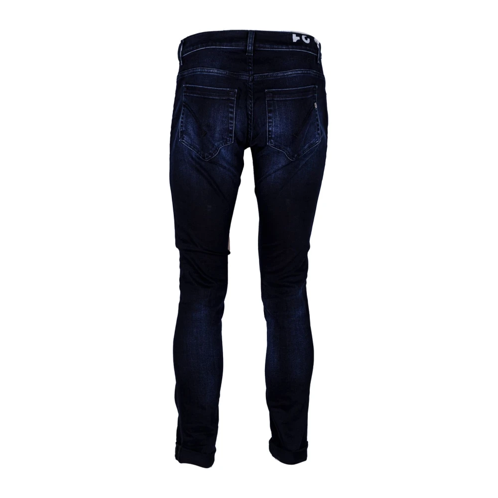 Dondup Heren Denim Jeans. Skinny Fit Made in Italy Blue Heren