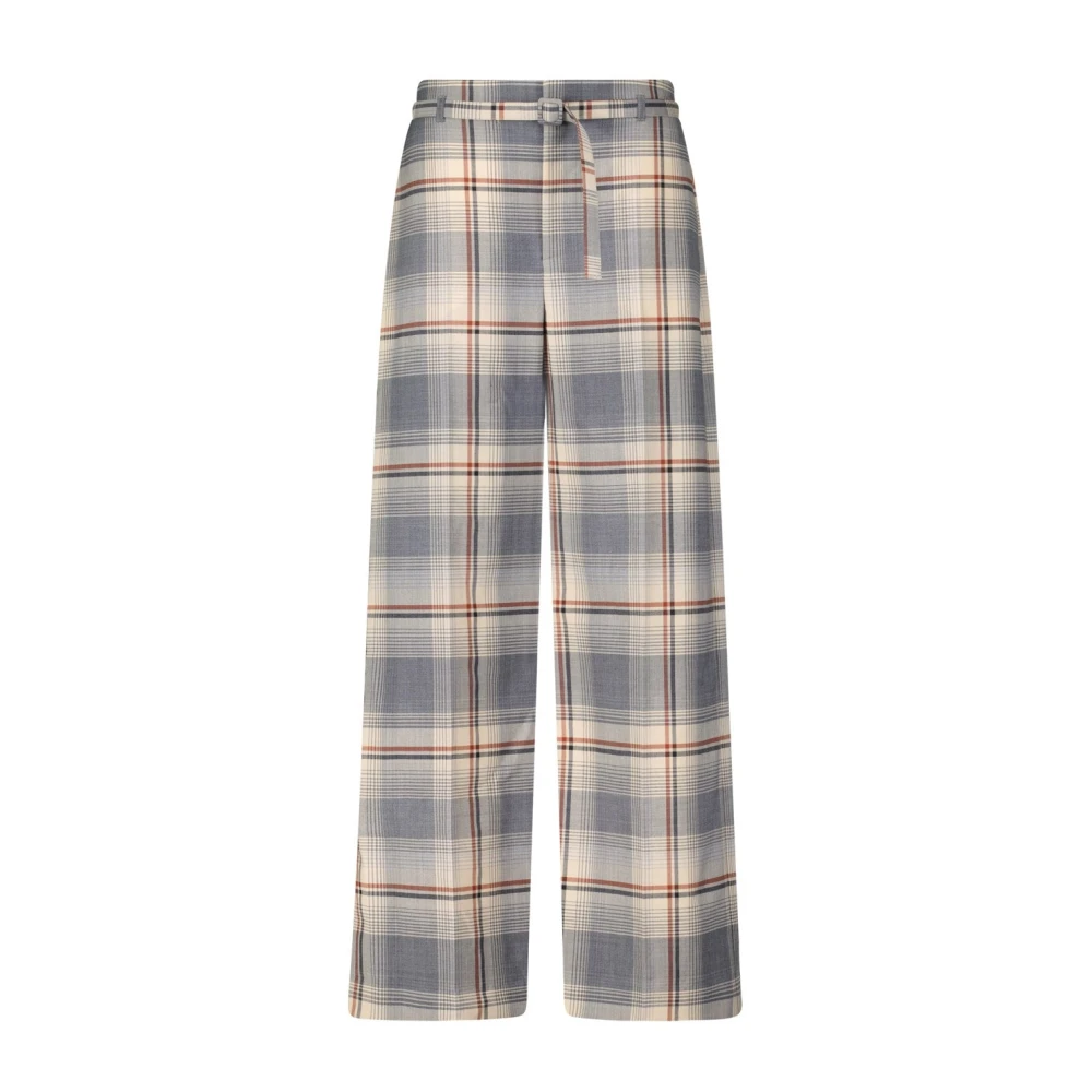 Marni Geruite Wijde Pijp Broek Multicolor Dames