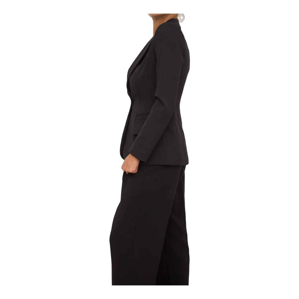 Elisabetta Franchi Elegante Blazer voor Vrouwen Black Dames