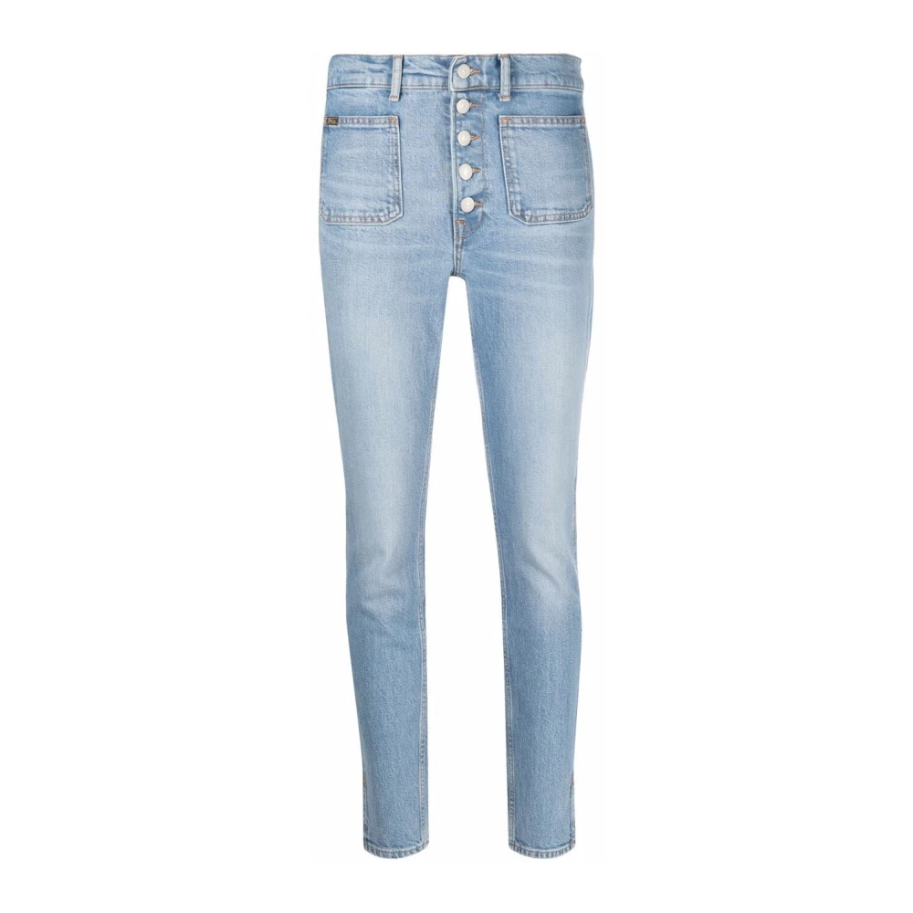Polo Ralph Lauren Blauwe Skinny Jeans Casual Stijl Blue Dames