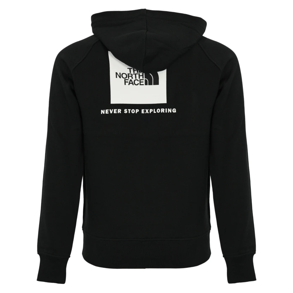 The North Face Zwarte Katoenen Hoodie Trui Black Heren