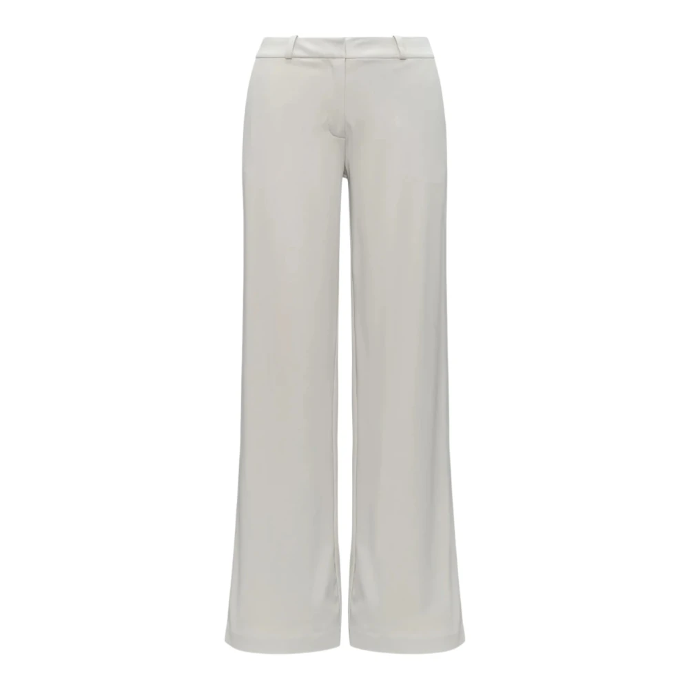 K-Way Women's Gray Jalle Wide Trousers - Wide Trousers - M - Trousers