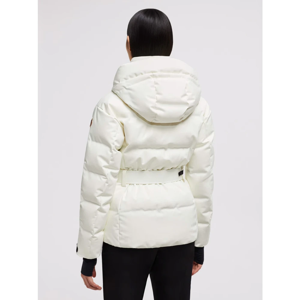Moncler Witte Ski Jas met Technische Kenmerken White Dames
