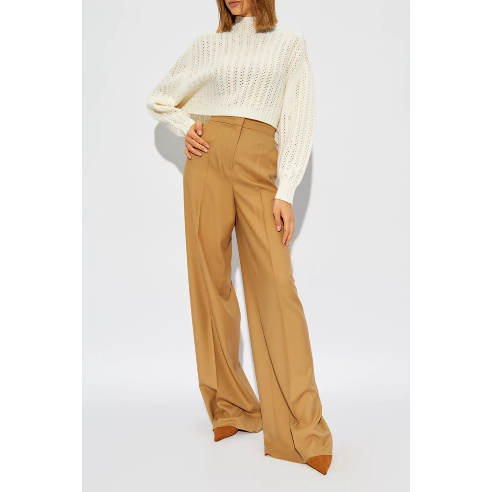 Max Mara Korte Trui Hodeida Beige Dames
