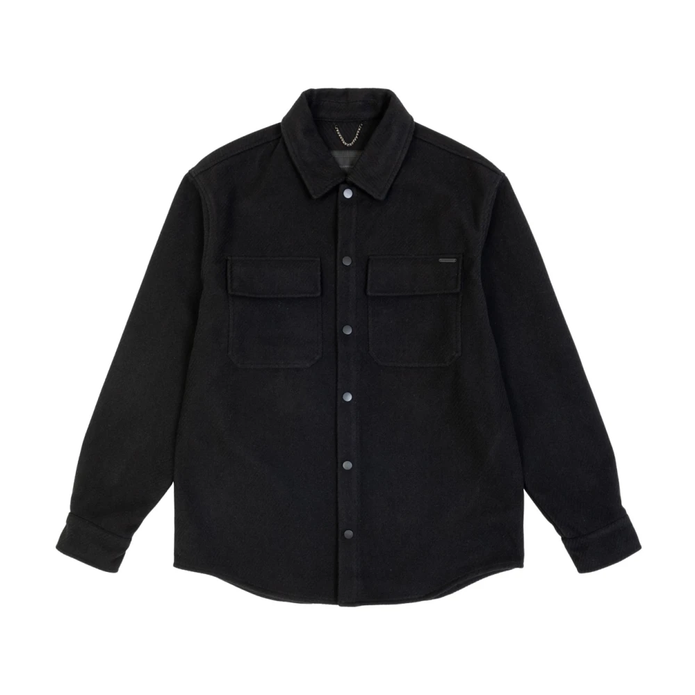 Gianni Lupo Zwarte Herenoverhemd Black Heren