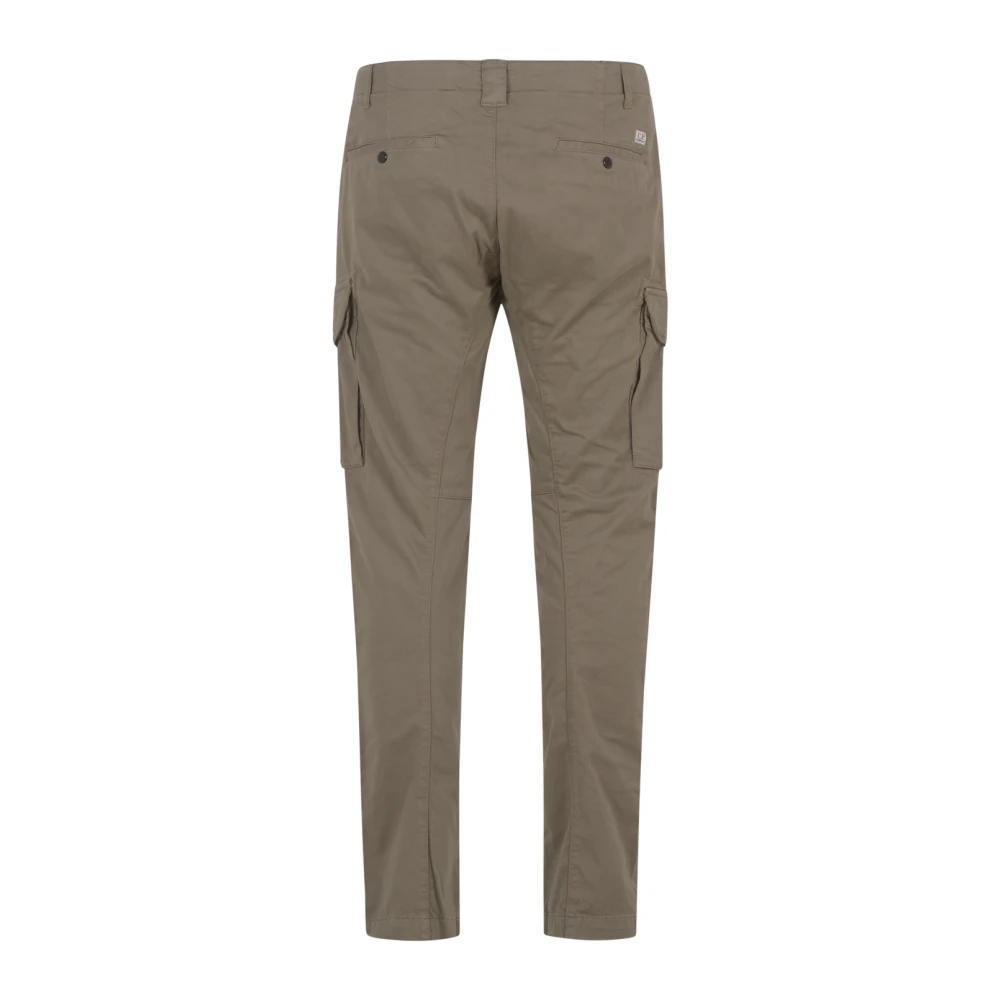 C.P. Company Cargo Broek in Stretch Satijn Brown Heren