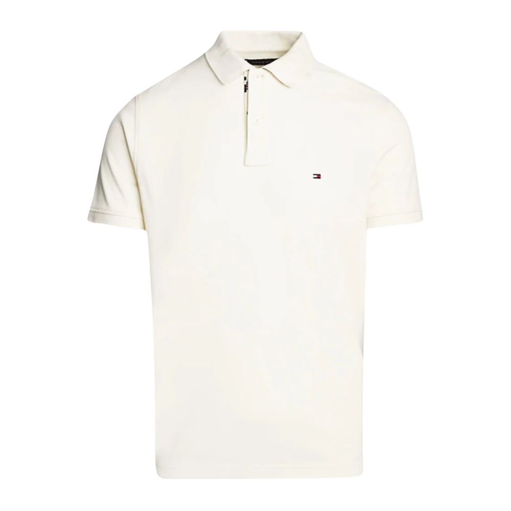 Tommy Hilfiger Heren Polo met Decoratieve Details Beige Heren