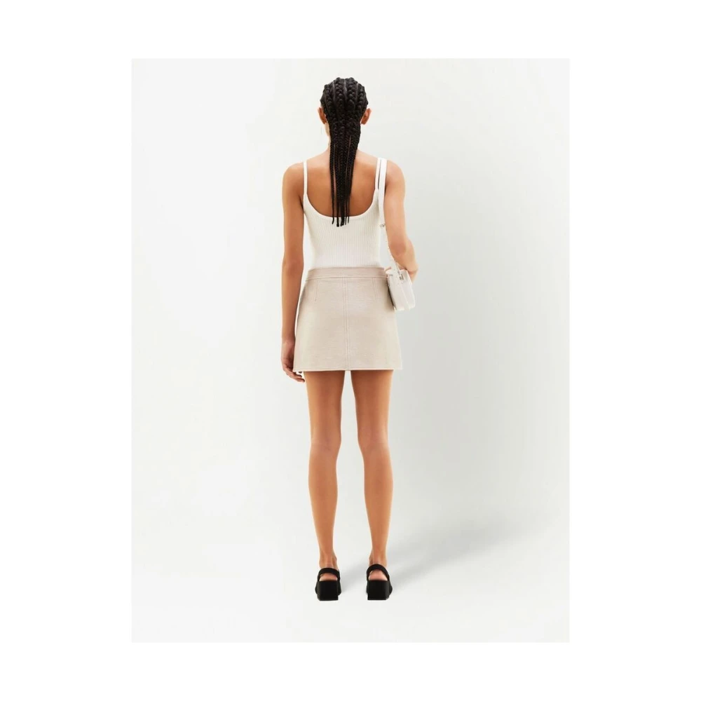Courrèges Witte Ribgebreide Tanktop White Dames