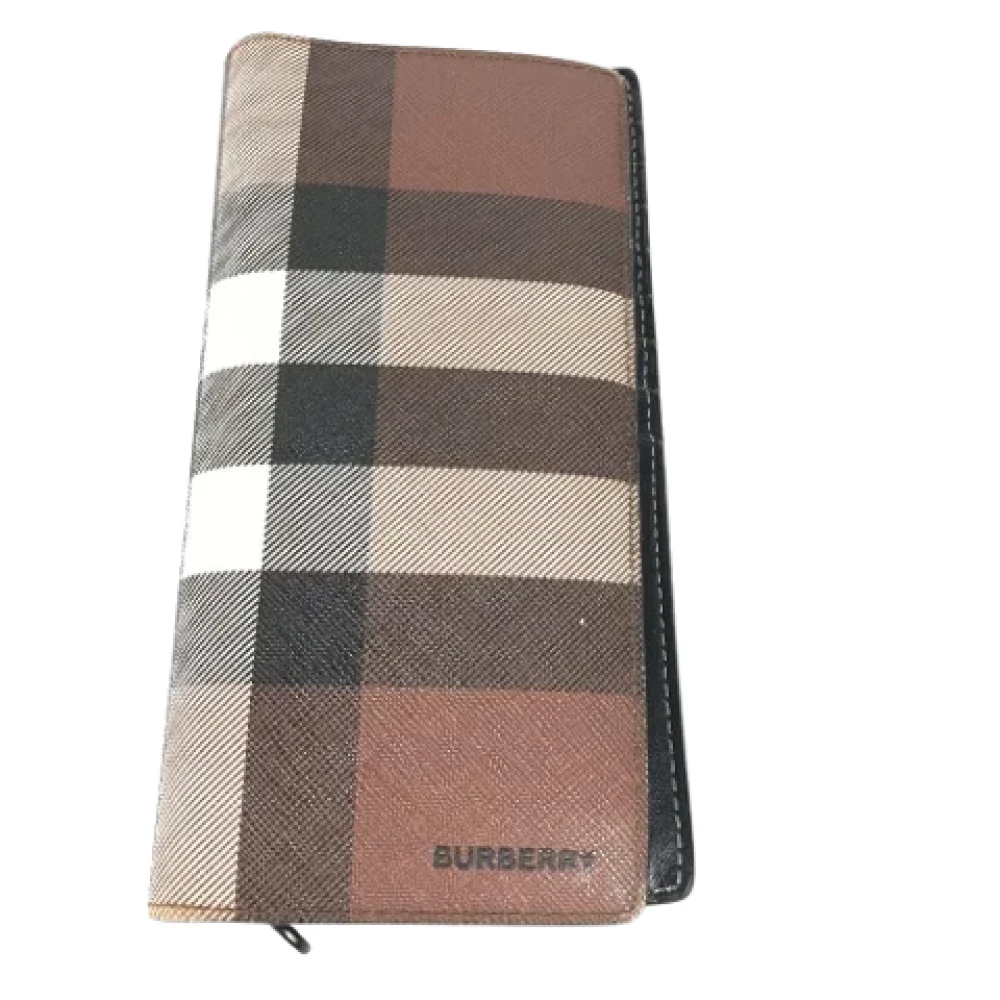 Burberry Vintage Pre-owned Leather wallets Brown Dames