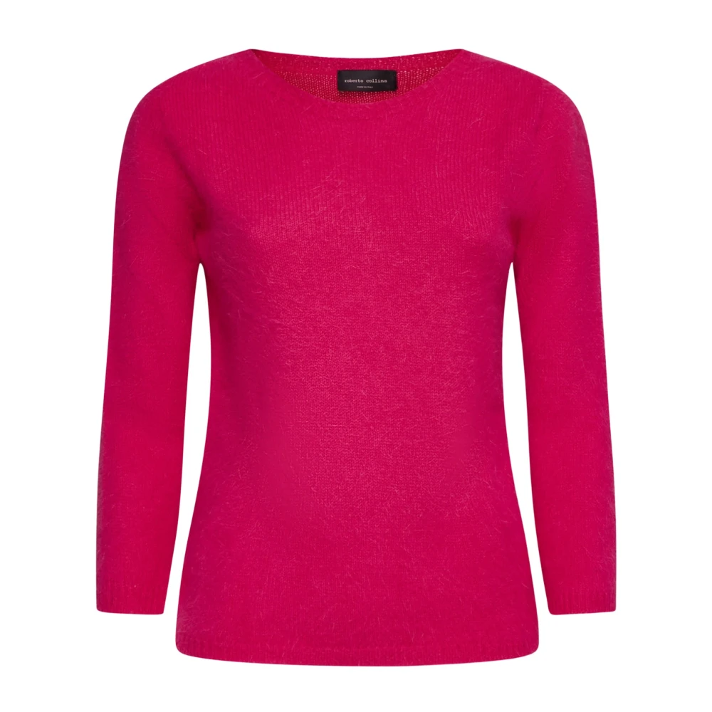 Roberto Collina Fuchsia Truien voor Vrouwen Pink Dames