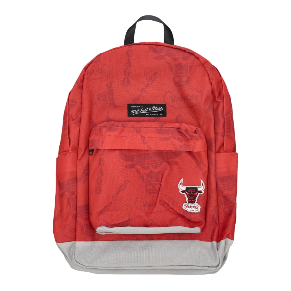 Mitchell & Ness Unisex Red Chicago Bulls Nba Team Logo Backpack