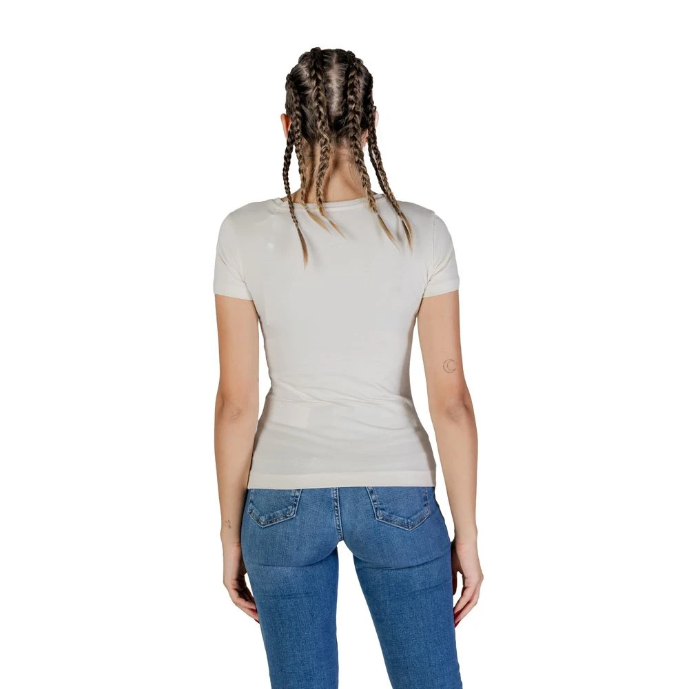 Guess Katoenen T-shirt Korte Mouw Vrouwen White Dames