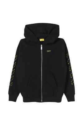 sweat-a-capuche-jaune-enfants
