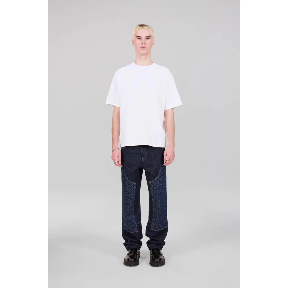 Gertrude Wit Oversized T-shirt met korte mouwen White Heren