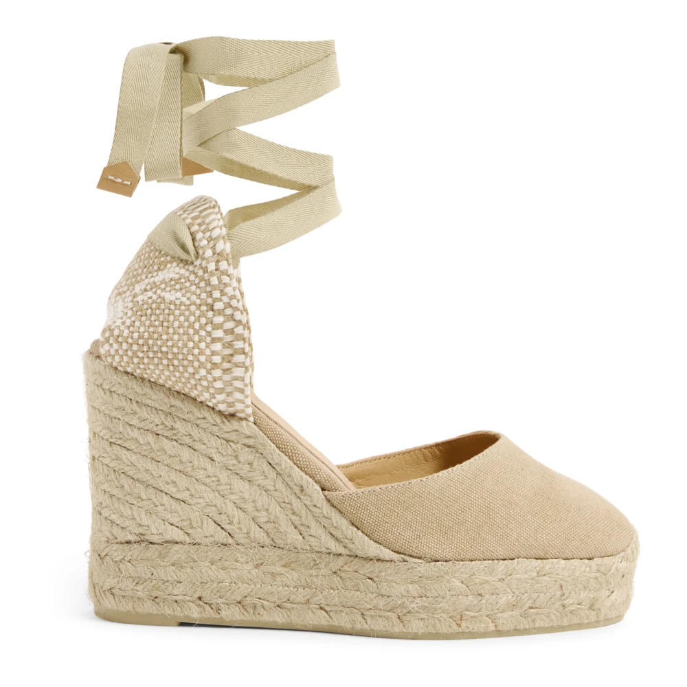 Castañer Women's Beige Carina/8Ed/002 11 Cm Wedges