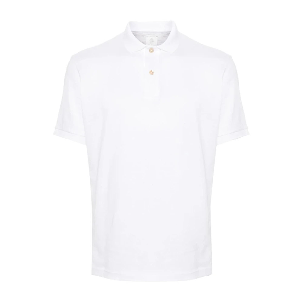 Eleventy Italiaanse Katoenen Poloshirt White Heren