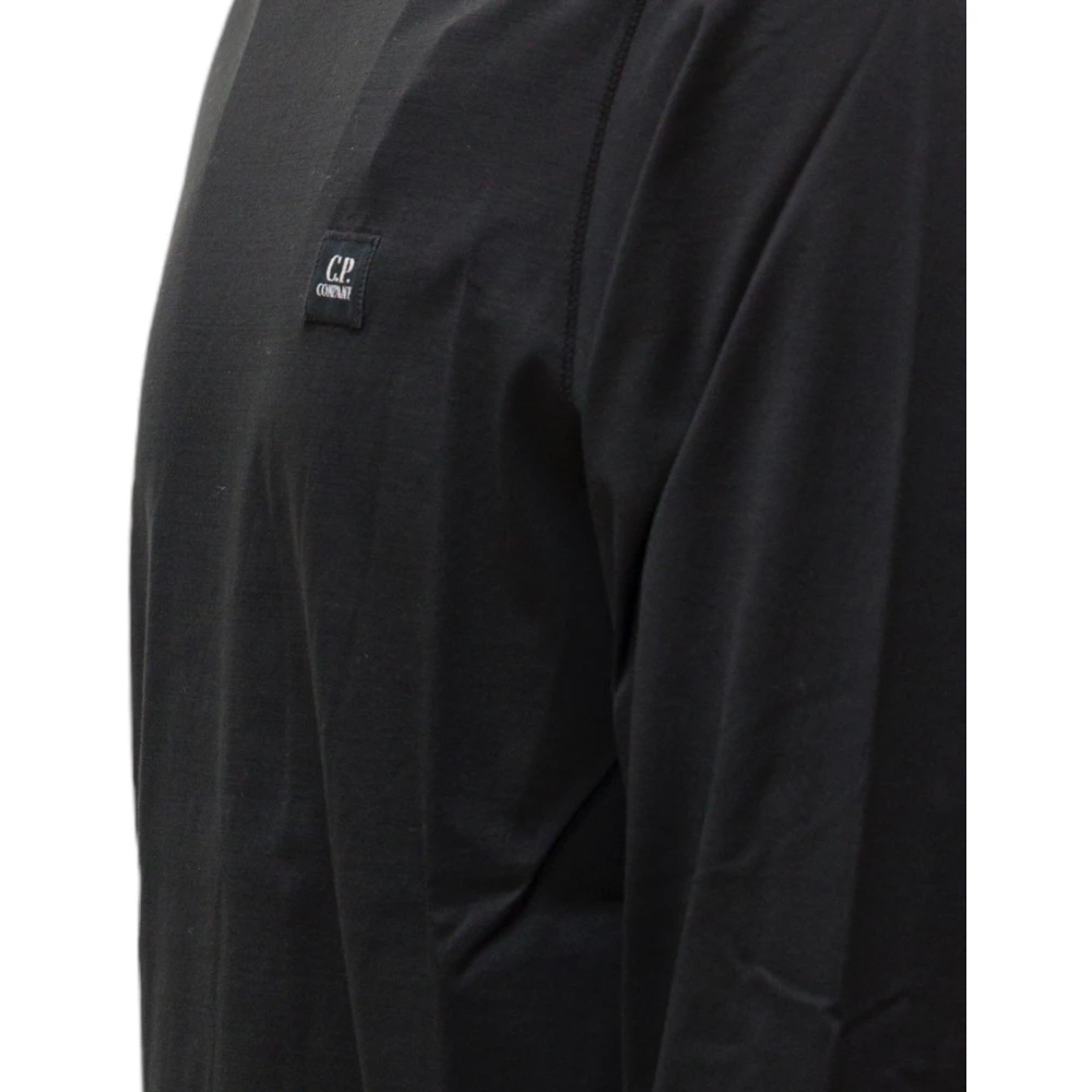 C.P. Company Geverfde Longsleeve Jersey T-Shirt Black Heren
