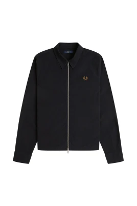 Seersucker Zip Through Overshirt