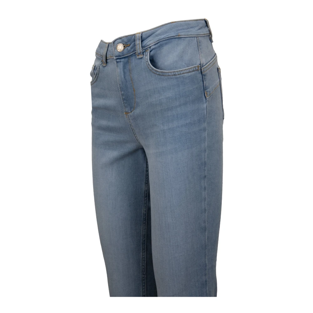 Liu Jo Dames Rits Knoop Jeans Blue Dames