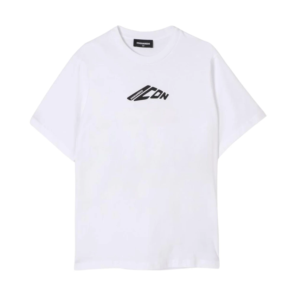 Dsquared2 Unisex White Icon Graphic Tee Short Sleeve