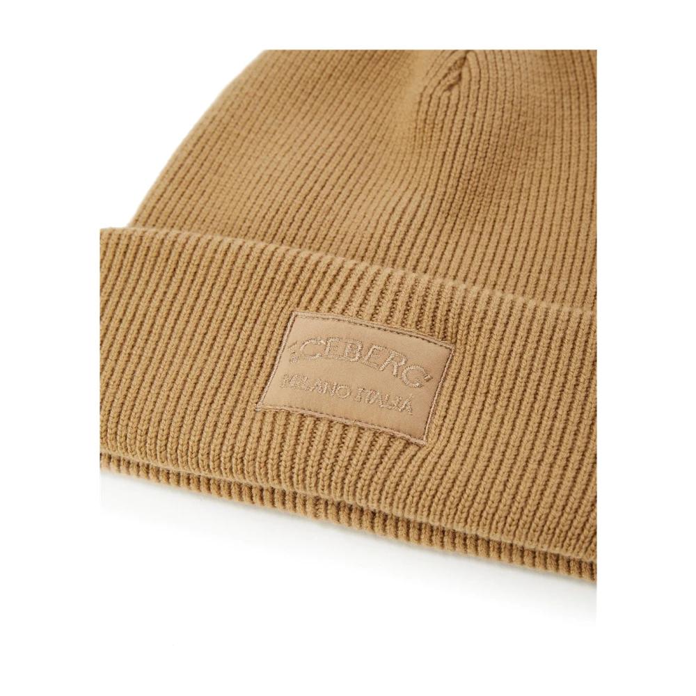 Iceberg Muts van extrafijne merinowol Beige Heren