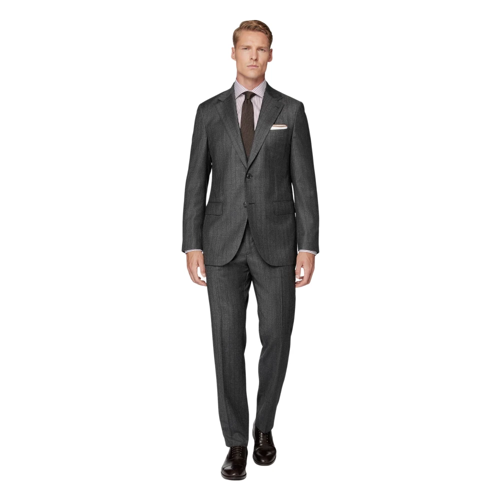 Boggi Milano Pakjes in zuivere wol met pinstripe Black Heren
