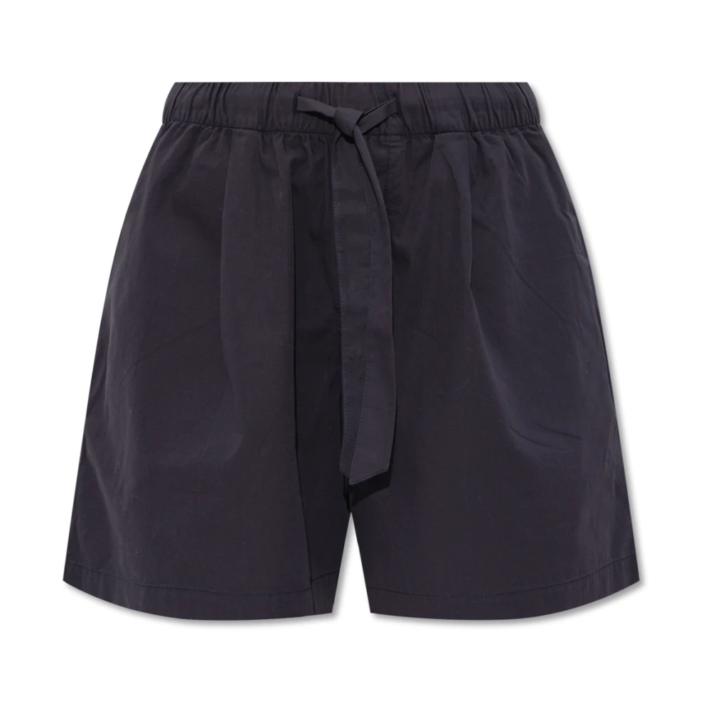 Birkenstock Zwarte Shorts met Elastische Tailleband en Verstelbaar Koord Black