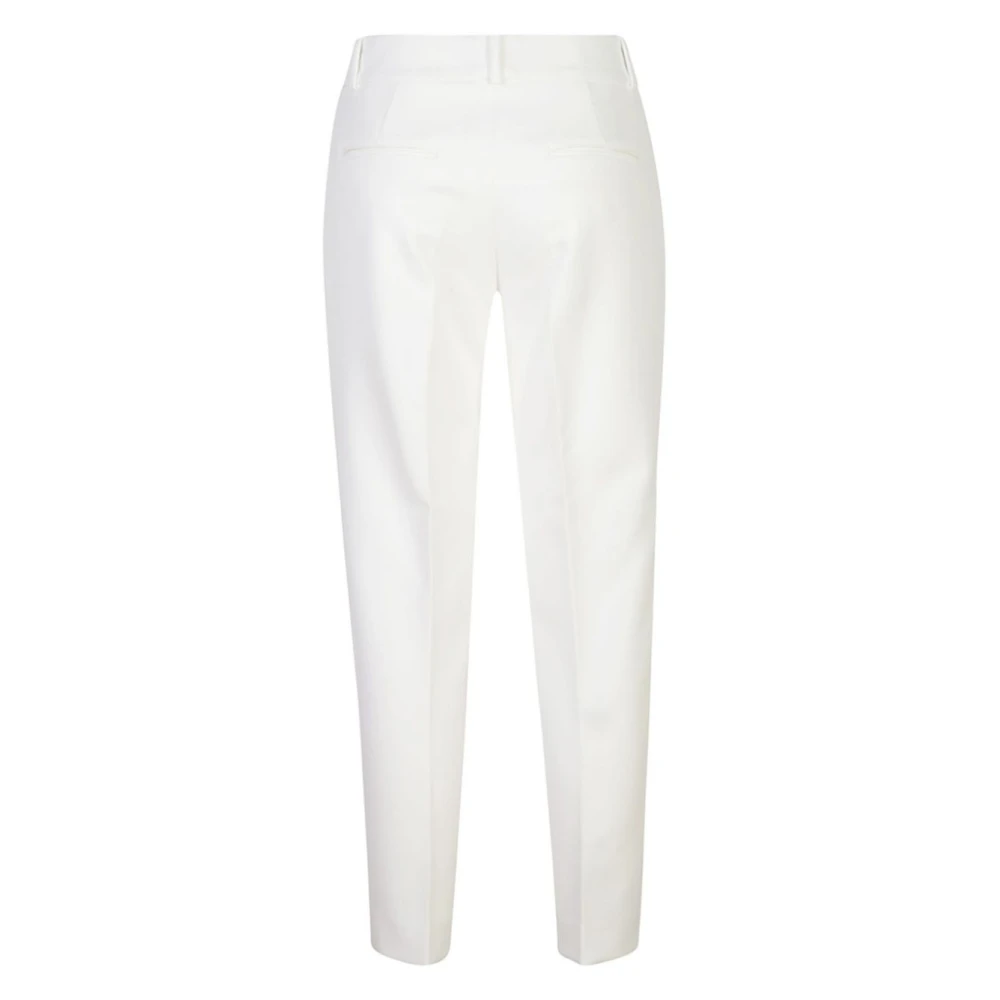 PESERICO Witte Broek voor Vrouwen Aw24 White Dames