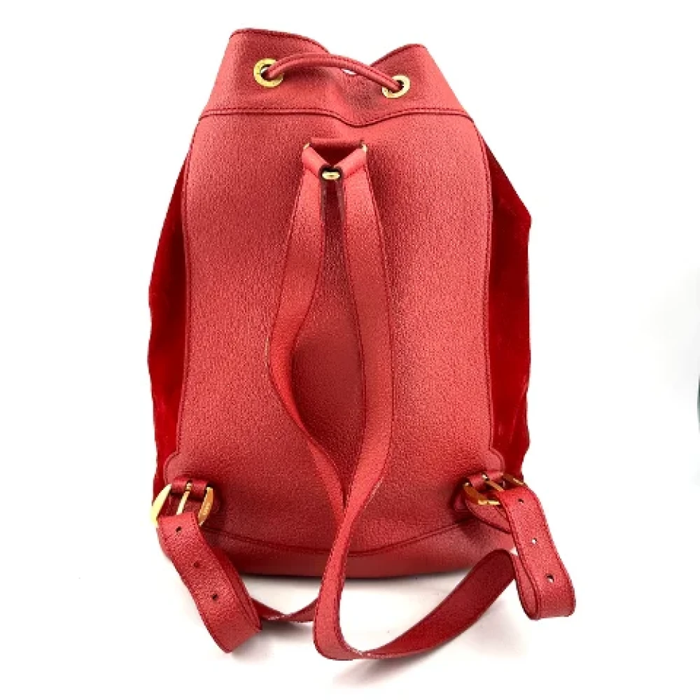 Gucci Vintage Pre-owned Suede gucci-bags Red Dames