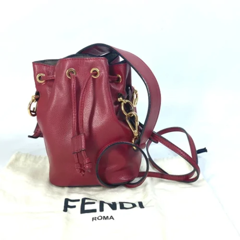 Fendi Vintage Pre-owned Leather fendi-bags Red Dames