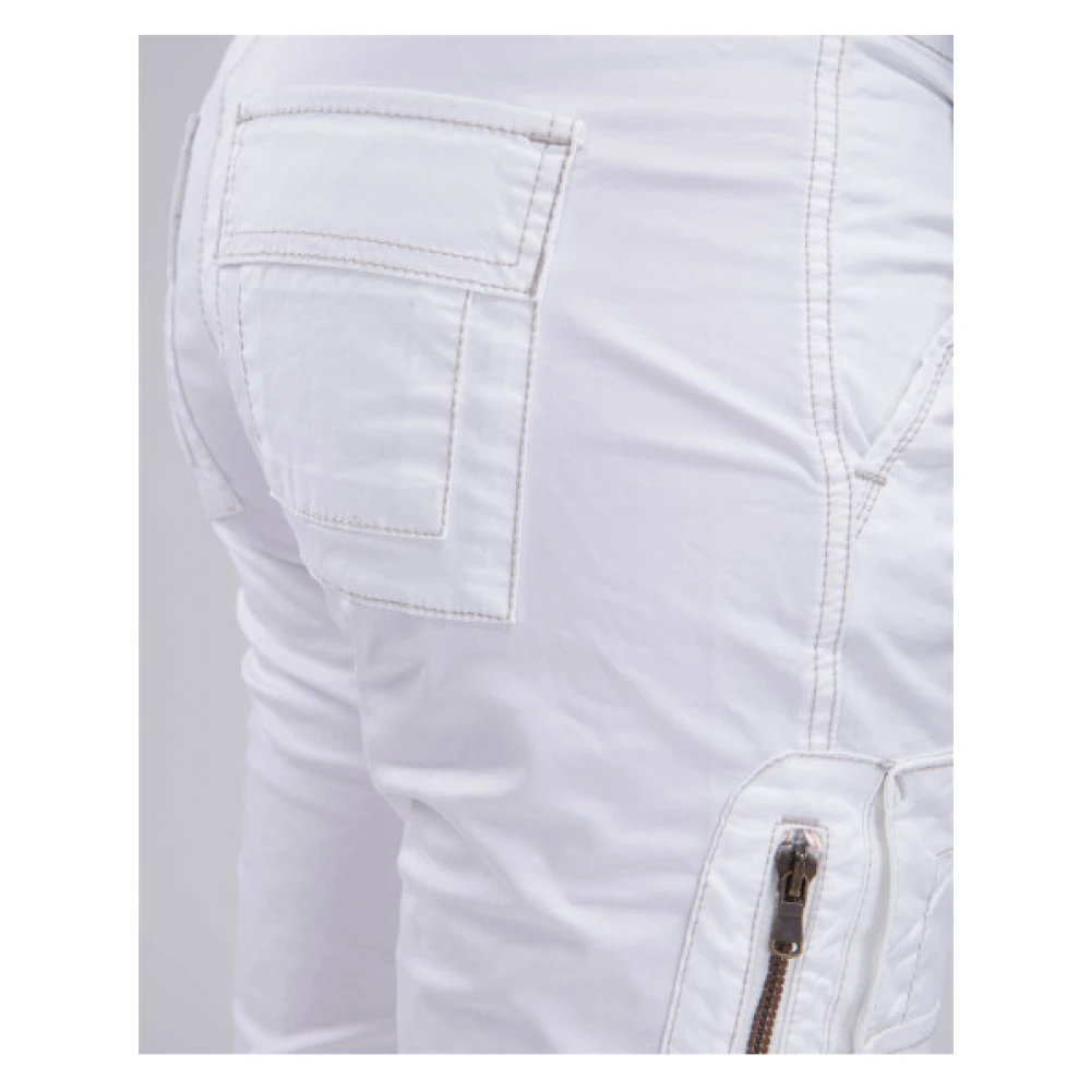 aeronautica militare Slim-fit Trousers White Dames