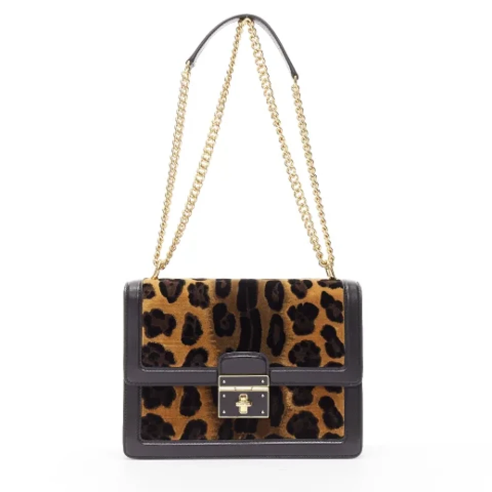 Dolce & Gabbana Pre-owned Velvet shoulder-bags Black Dames