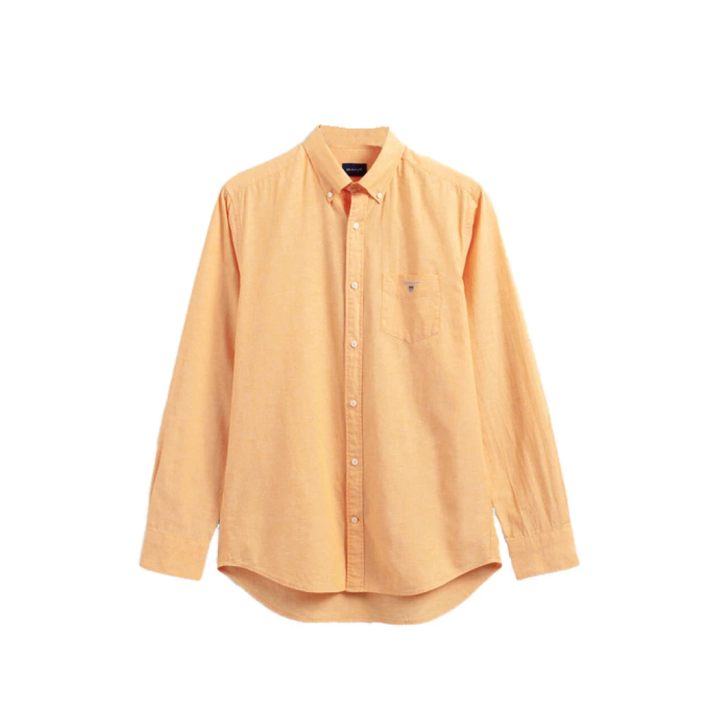 Gant Katoenen en Linnen Regular Shirt Orange Dames