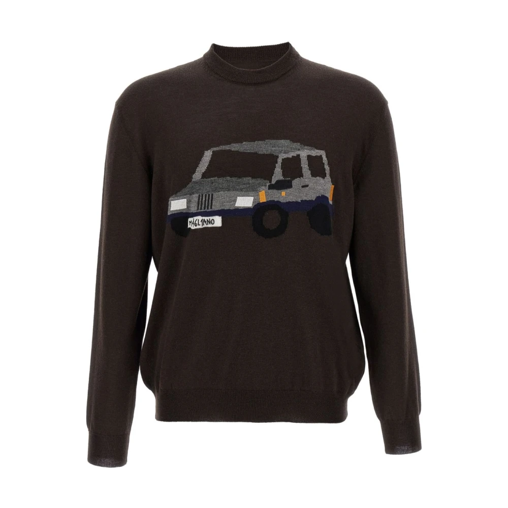 Magliano Homme Marron Pulls, Brun, Taille: Xl Pull En Laine Col Rond