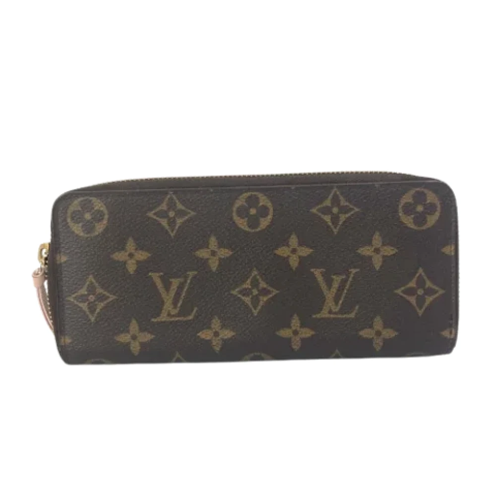 Louis Vuitton Vintage Pre-owned Cotton wallets Brown Dames