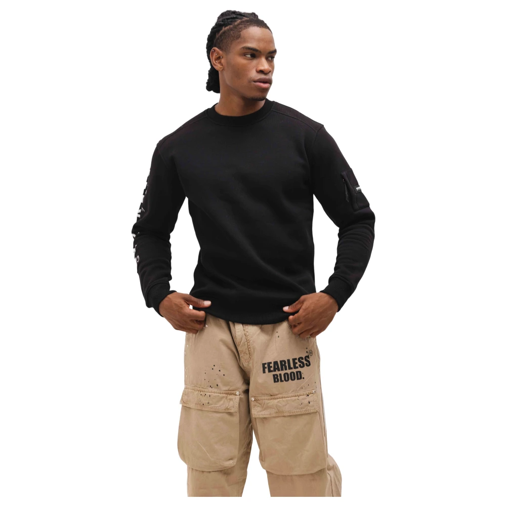 Quotrell Defender Sweater Zwart Wit Heren Black Heren