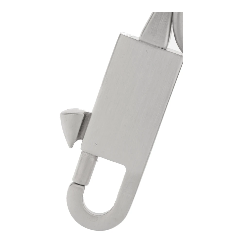 Rick Owens Sleutelhanger met logo Gray Unisex