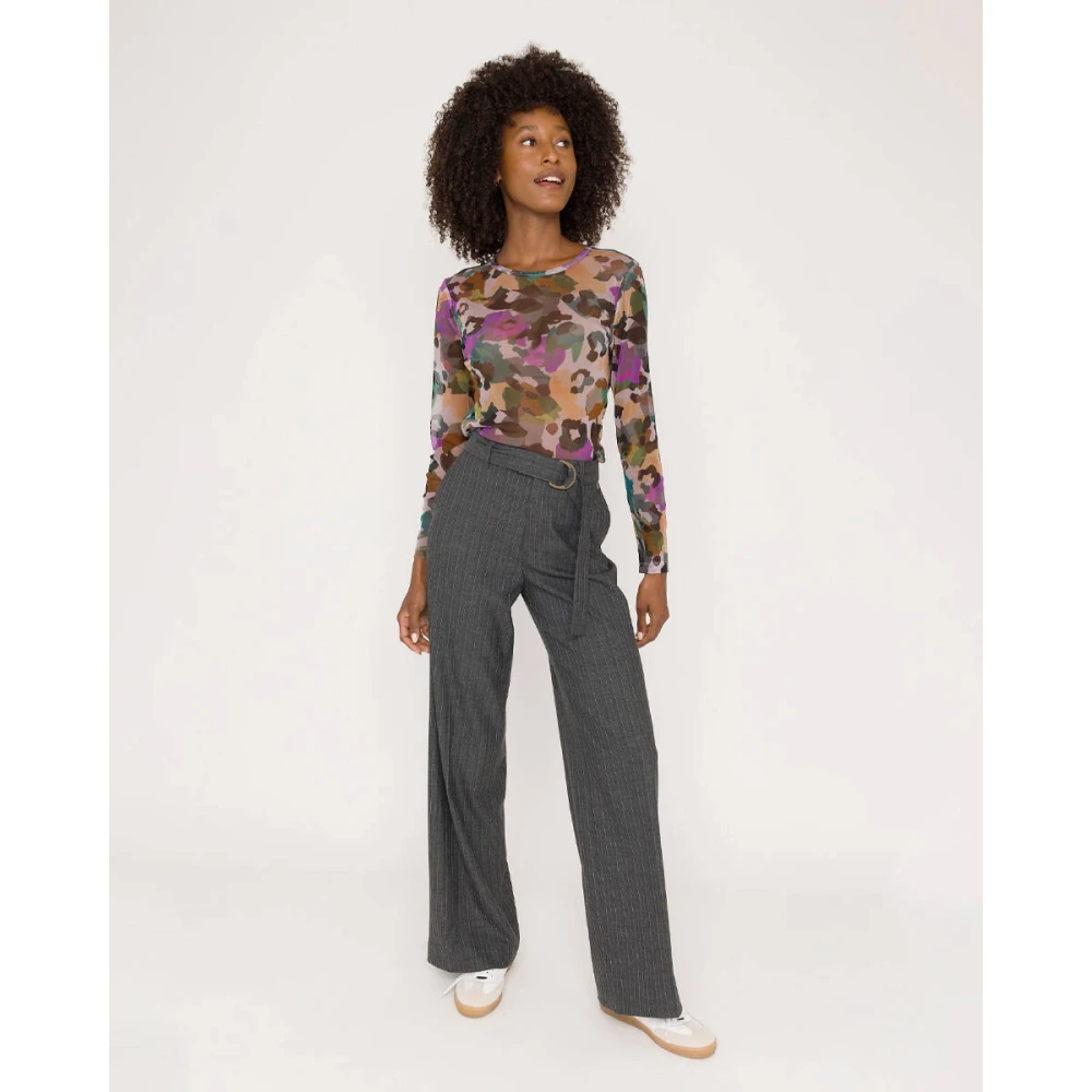 Anna Van Toor Stijlvolle Pantalon voor Vrouwen Gray Dames